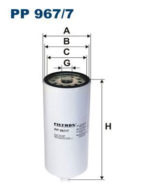 Filtro de combustible FILTRON PP 967/7 para Mercedes-Benz Atego