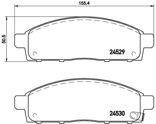 Pastillas de freno de disco BREMBO P 54 038