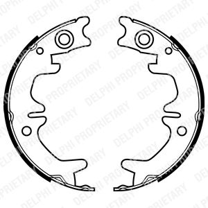 Juego de balatas de freno DELPHI LS1974 para Lexus ES
