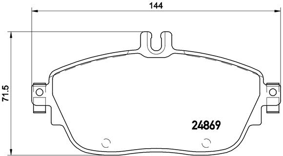 Pastillas de freno de disco BREMBO P 50 093X para Mercedes-Benz Clase A (W176) 2012-2018