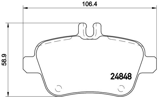 Pastillas de freno de disco BREMBO P 50 091 para Mercedes-Benz Clase A (W176) 2012-2018