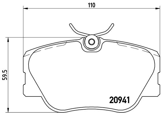 Pastillas de freno de disco BREMBO P 50 008 para Mercedes-Benz Clase E (A124) 1992-1998