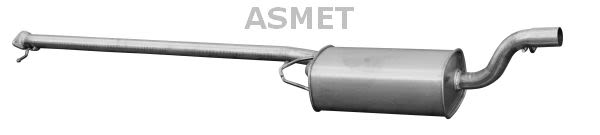 Silenciador central ASMET 07.192 para Ford Focus I