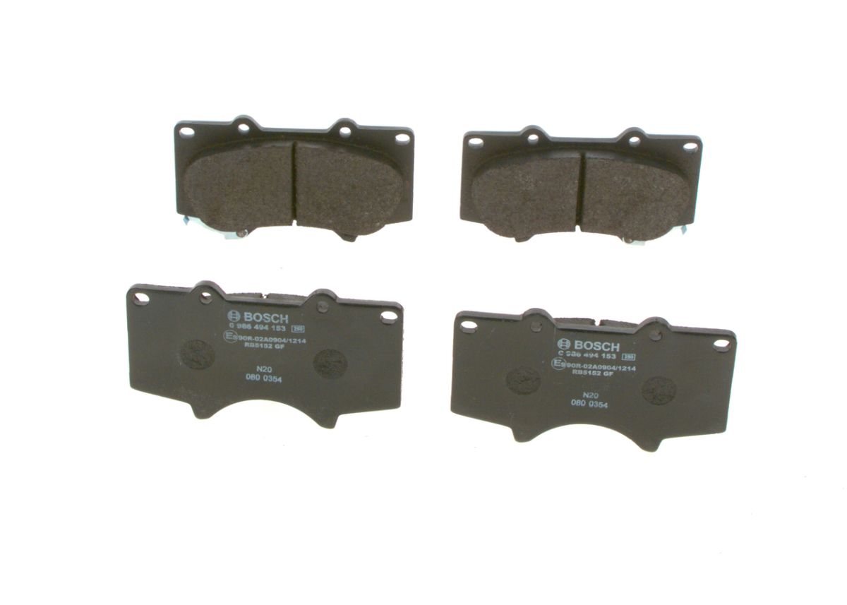 Pastillas de freno de disco BOSCH 0 986 494 153 para Toyota Hilux VII