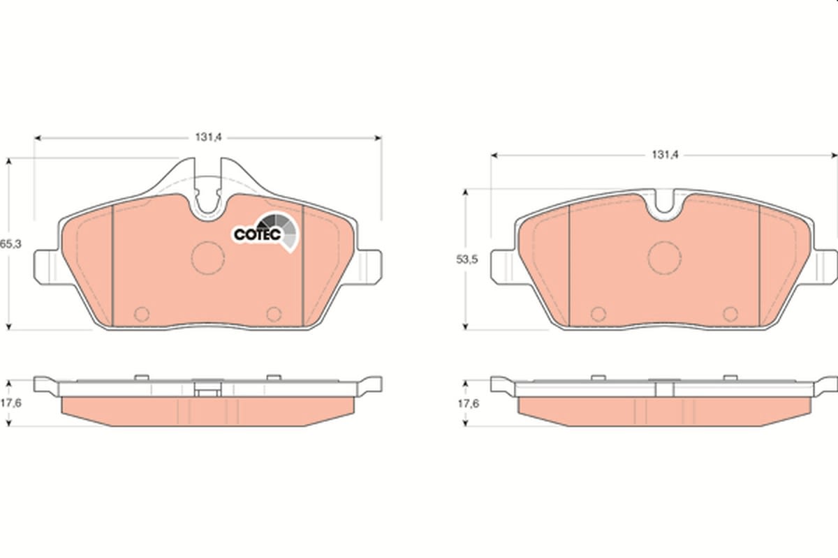 Pastillas de freno de disco TRW GDB1611 para BMW Serie 1 (E81) 2006-2011