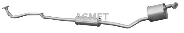 Silenciador central ASMET 22.009 para Daihatsu Trevis