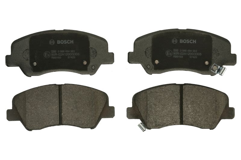 Pastillas de freno de disco BOSCH 0 986 494 563 para KIA RIO IV