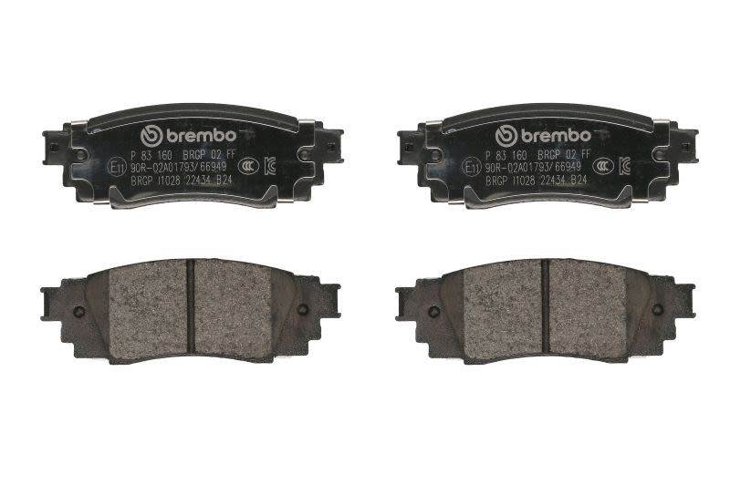Pastillas de freno de disco BREMBO P 83 160 para Toyota Yaris Cross