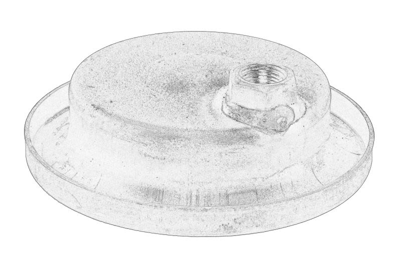 Tapa de masa de rueda OE IVECO 42017473.
