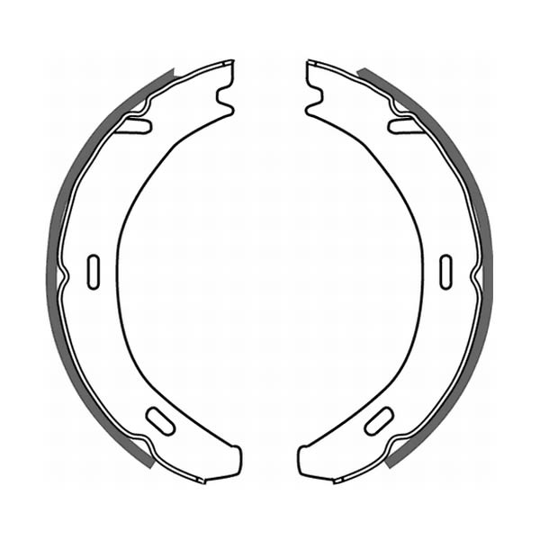 Balatas de freno de estacionamiento ABE CRM002ABE para Mercedes-Benz Clase C (CL203) 2001-2011