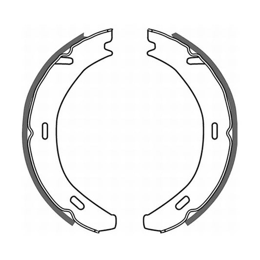 Balatas de freno de estacionamiento ABE CRM002ABE para Mercedes-Benz Clase C (CL203) 2001-2011