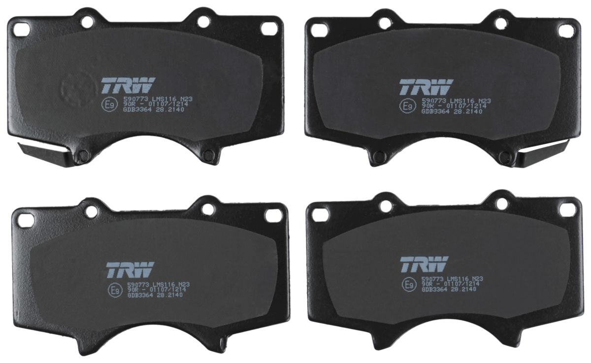 Pastillas de freno de disco TRW GDB3364 para Toyota Hilux VII