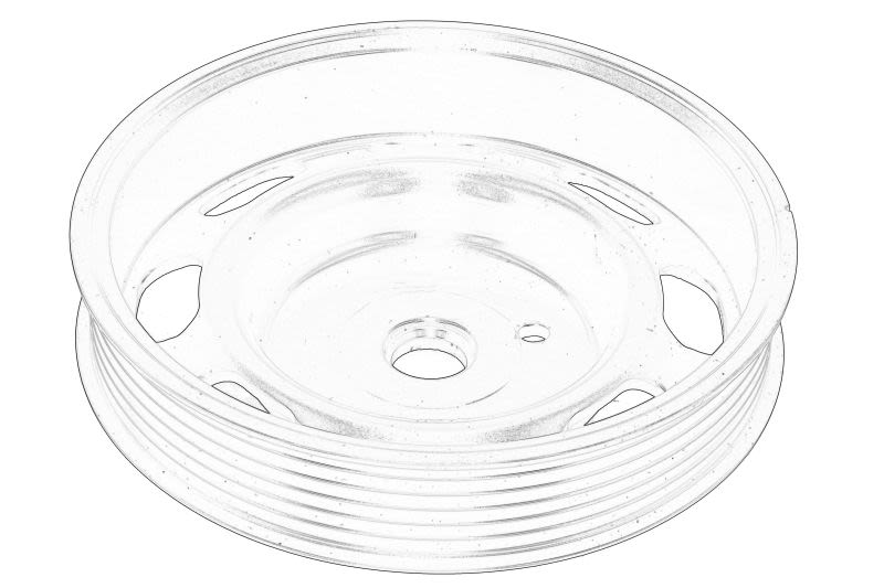 Polea de cigüeñal OE VW 036 105 255C para Seat Ibiza IV