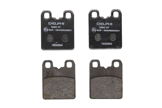 Juego de pastillas de freno, freno de estacionamiento de disco DELPHI LP3382 para Maserati Ghibli III