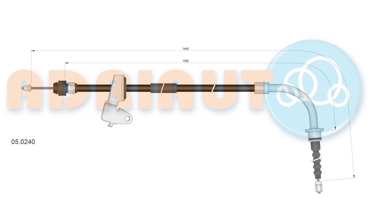 Cable de freno de mano ADRIAUTO 05.0240