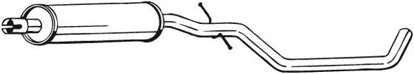 Silenciador central BOSAL 283-655 para Volkswagen Touran