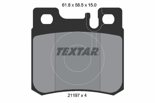 Pastillas de freno de disco TEXTAR 2119701 para Mercedes-Benz Clase C (W202) 1993-2000