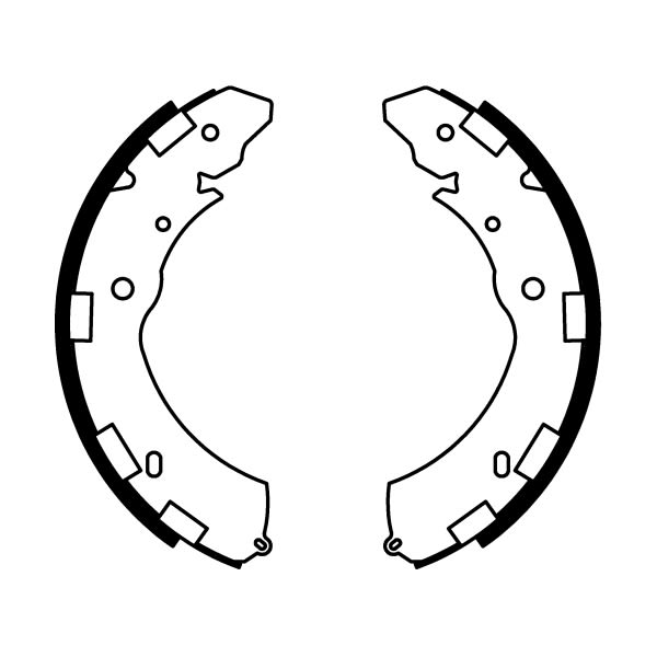 Juego de balatas de freno ABE C05060ABE para Mitsubishi L200