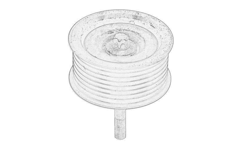 Polea tensora/guía de correa multicanal OE MERCEDES 629 200 02 70 para Mercedes-Benz Clase E (W211) 2002-2008