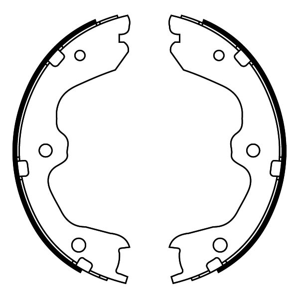 Balatas de freno de estacionamiento ABE C01067ABE para Infiniti Q60