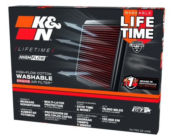Filtro de panel (cartucho) K&N 33-3026 para Ford Transit 2.0D/2.0DH/2.2D 04.06-