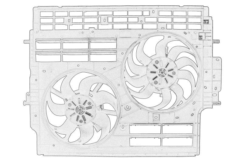 Motor de electroventilador de radiador OE RENAULT 21 48 172 57R para Renault Trafic III