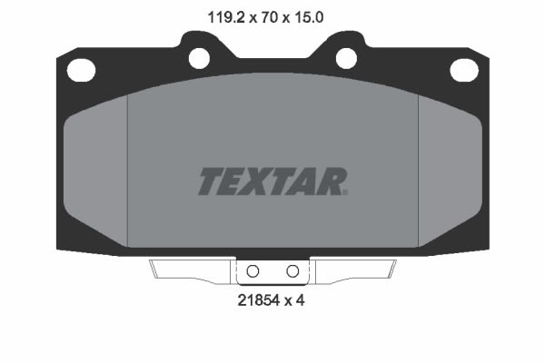 Pastillas de freno de disco TEXTAR 2185401 para Subaru Impreza 2.0/2.5/2.6