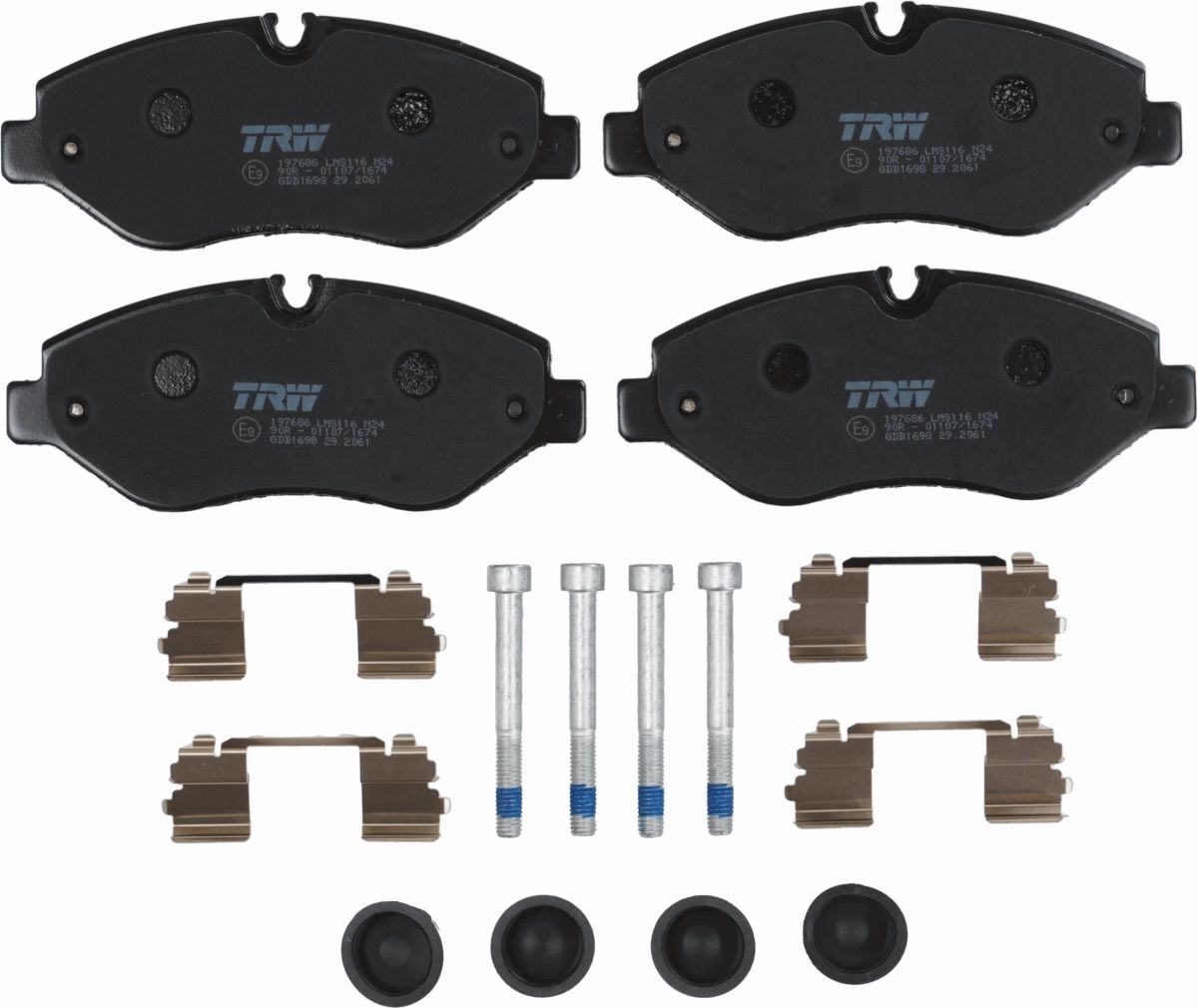 Pastillas de freno de disco TRW GDB1698 para Mercedes-Benz Sprinter 3,5-T (B906) 2006-2020