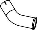 Tubería de escape DINEX 54700 para Mercedes-Benz Unimog OM356.955-OM366.984