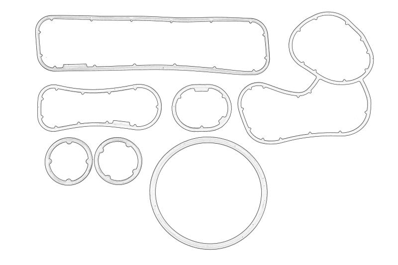 Juego de empaquetaduras de enfriador de aceite OE RENAULT 77 01 478 541 para Nissan NV400