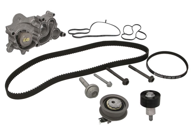 Kit de bomba de agua y correa de distribución HEPU PK06650 para Audi A3
