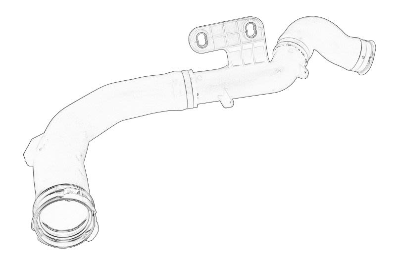 Tubo del sistema de refrigeración OE DB TRUCK 960 500 04 08 para Mercedes-Benz Actros MP4 / MP5 471.943-OM936.916
