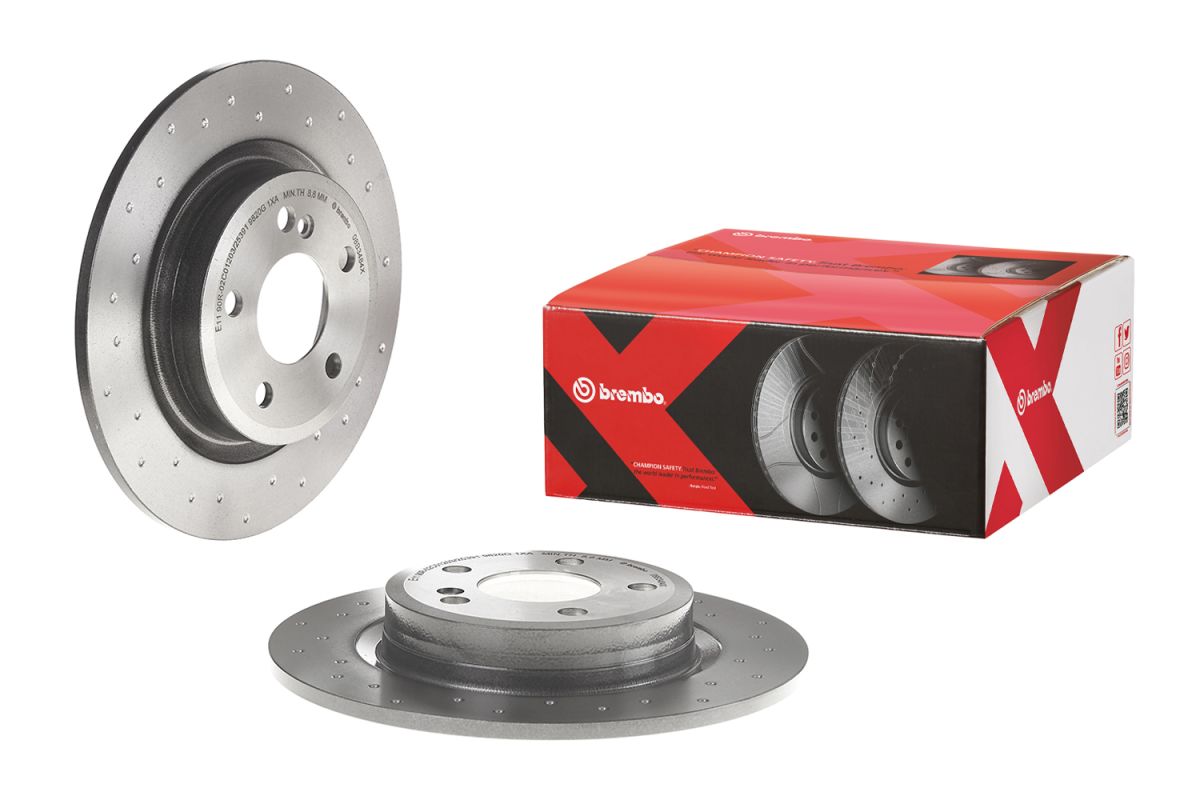 Disco de freno BREMBO 08.B348.4X para Mercedes-Benz Clase A (W176) 2012-2018