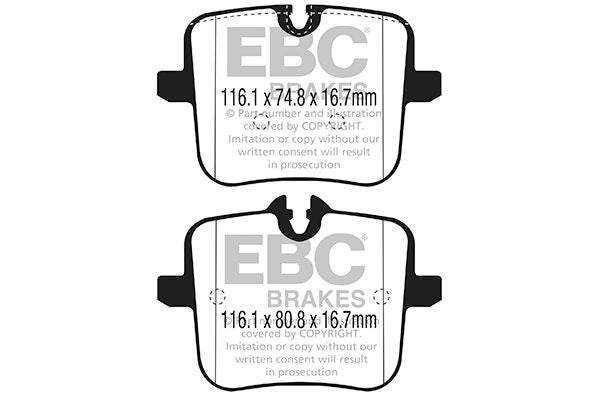 Pastillas de freno de disco EBC BRAKES DP42320R para BMW Serie 4 (F33, F83) 2014-2020