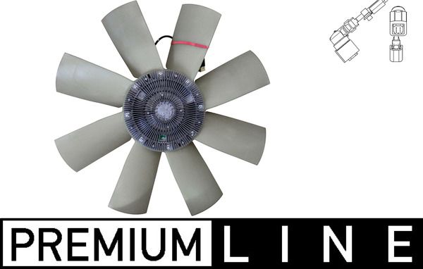 Embrague de ventilador de radiador MAHLE CFF 477 000P para RVI C