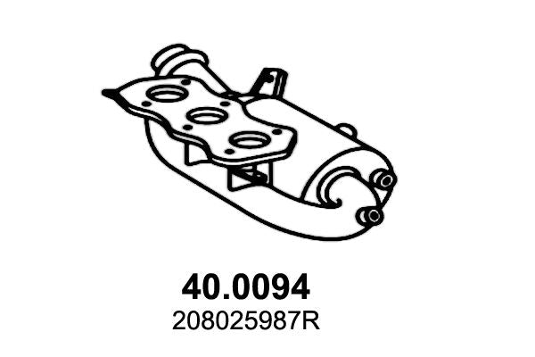 Catalizador ASSO MARMITTE SRL 40.0094 para Smart Fortwo