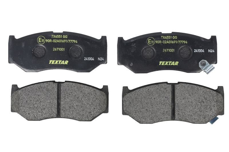 Pastillas de freno de disco TEXTAR 2671001 para Suzuki Swift V