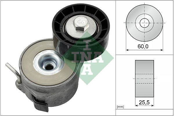 Palanca tensora de correa multicanal INA 534 0400 10 para Citroen C5 III