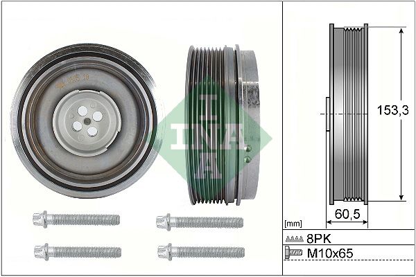 Polea de cigüeñal INA 544 0505 20 para BMW Serie 2 (F45) 2013-2021