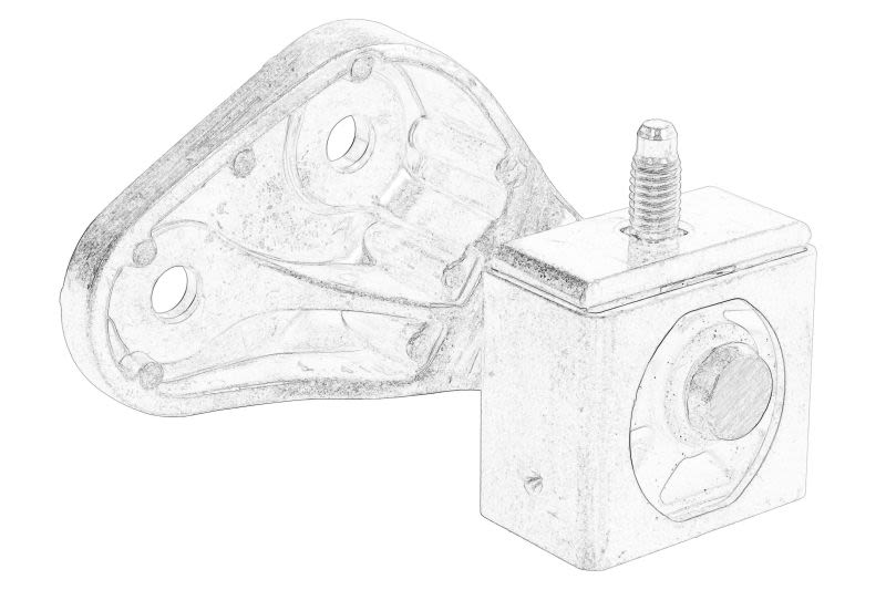 Soporte de escape OE BMW 18 20 8 683 823 para BMW X4 (G02, F98) 2018-2025