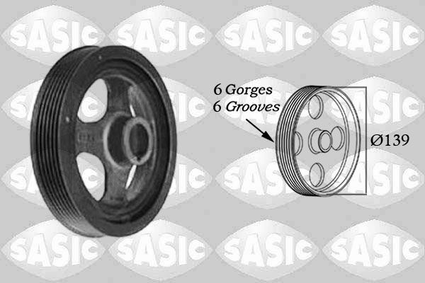 Polea de cigüeñal SASIC 2156028 para Toyota Yaris