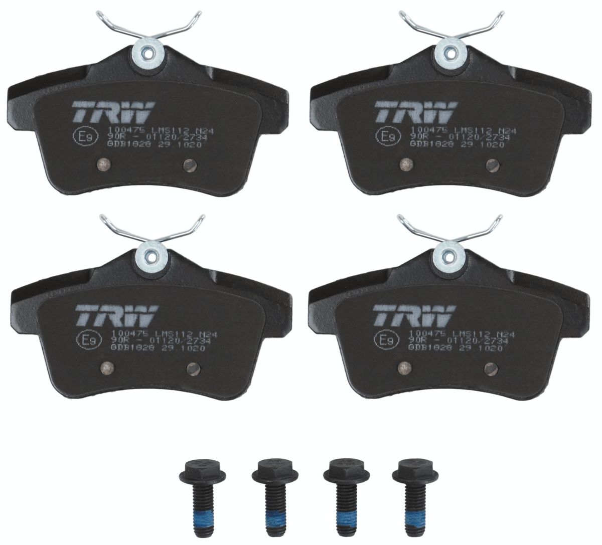 Pastillas de freno de disco TRW GDB1828 para Citroen C4 II