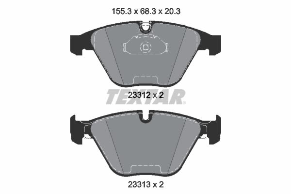 Pastillas de freno de disco TEXTAR 2331211 para BMW Serie 1 (E82) 2007-2013