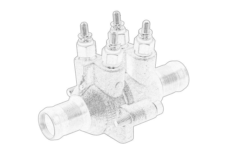 Brida de refrigerante OE RENAULT 82 01 136 202 para Nissan NV400
