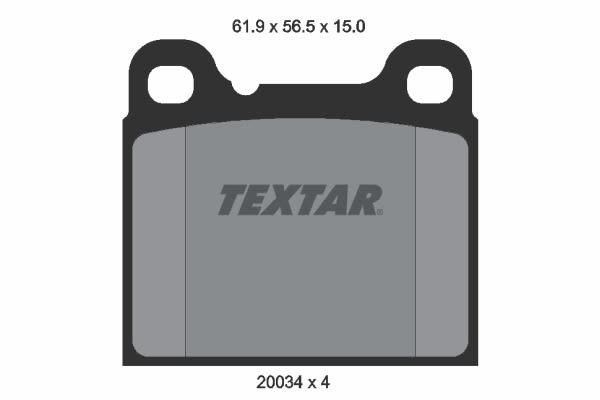 Pastillas de freno de disco TEXTAR 2003402 para Mercedes-Benz /8 (W114) 1968-1976