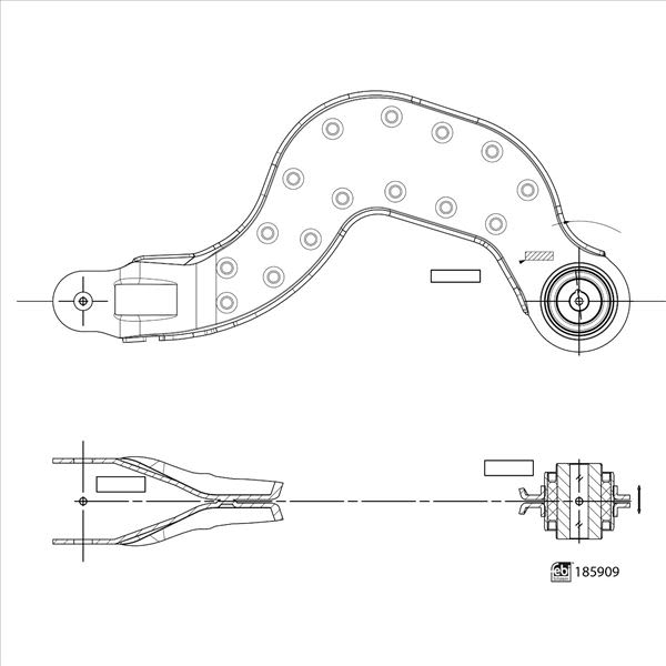 Brazo de control FEBI 185909 para Mercedes-Benz Clase A (V177) 2018-