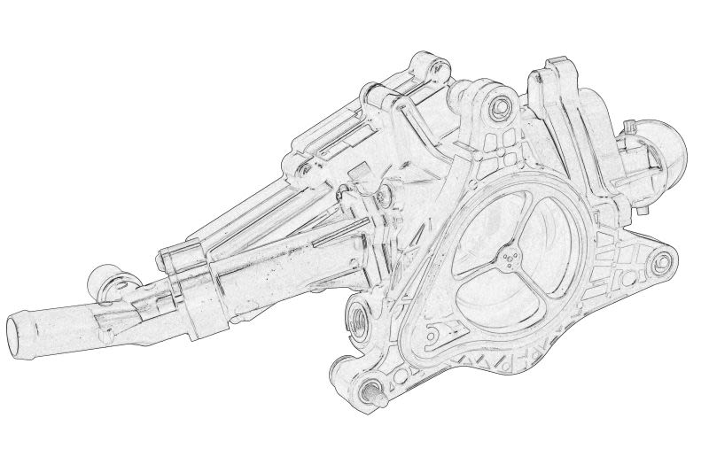 Termostato de refrigerante OE MAZDA PYFD-15-16ZA para Mazda 3