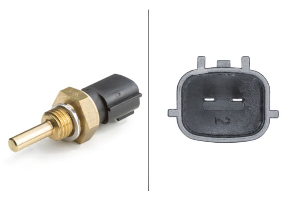 Sensor de temperatura de aceite HELLA 6PT 009 107-531 para Infiniti Q50 1.0-Eléctrico