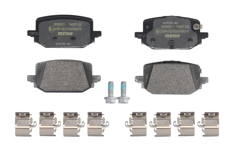 Pastillas de freno de disco TEXTAR 2658901 para Renault Megane E-Tech