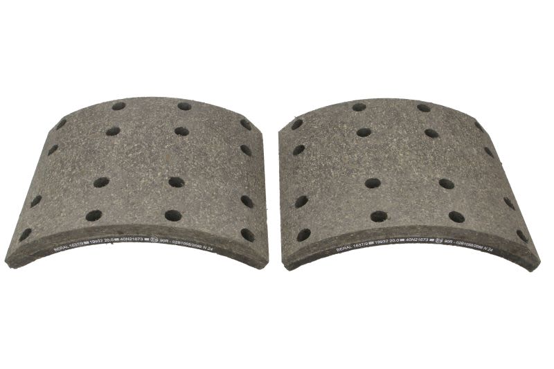 Kit de balatas de freno de tambor BERAL KBL19932.1-1637 para Scania 3,
